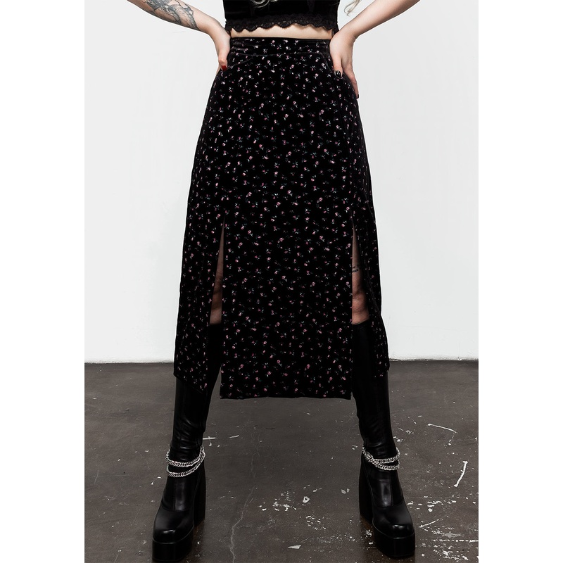 Woe Midi Split Skirt