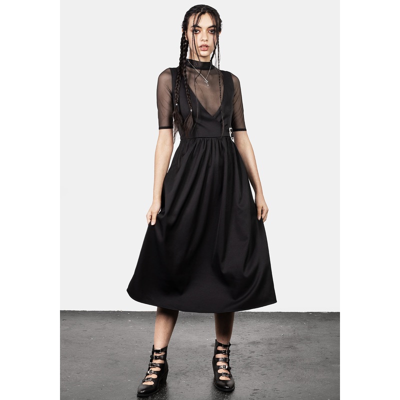 Belladonna Wrap Suspender Midi Dress