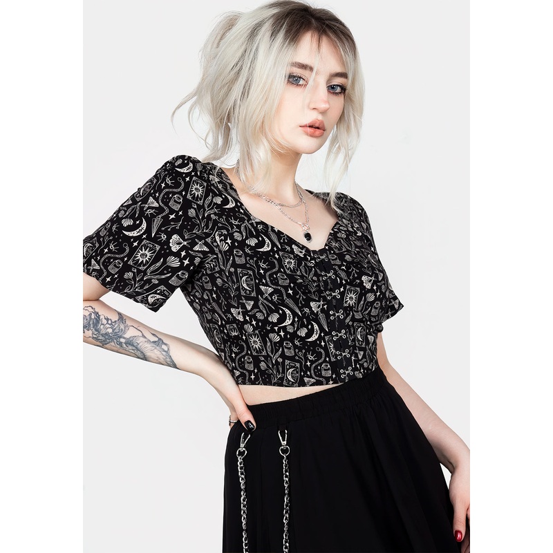 Craft Hook And Eye Crop Top