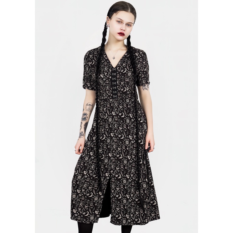 Craft V-neck Midi Dress