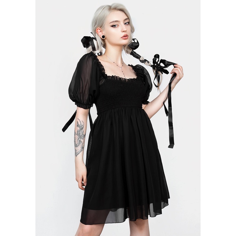 Destiny Smocked Baby Doll Mini Dress