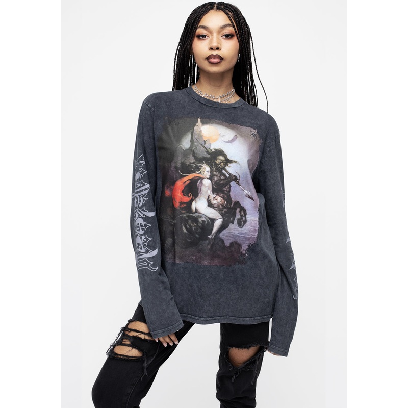 Frazetta Moonmaid Long Sleeve T-Shirt