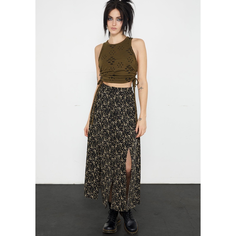 Gardenia Button Down Midaxi Skirt