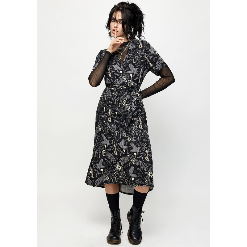 Hecate’s Garden Midi Shirt Dress