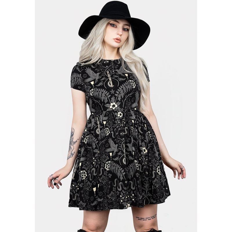 Hecate’s Garden Skater Mini Dress