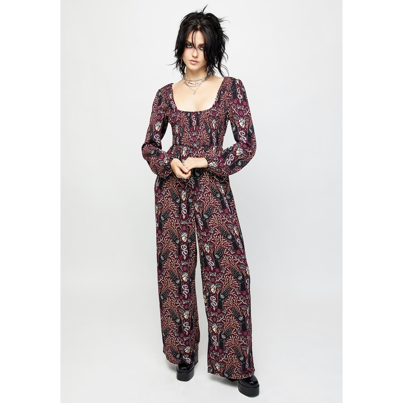 Hemlock Smocked Long Sleeve Jumpsuit
