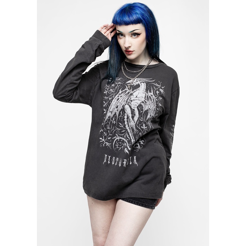 Kilgharrah Unisex Long Sleeve Acid Washed T-Shirt