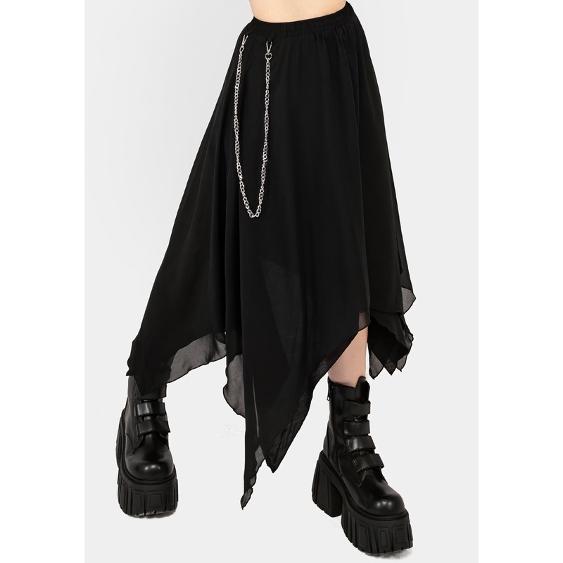 Levitate Chain Detail Midi Skirt