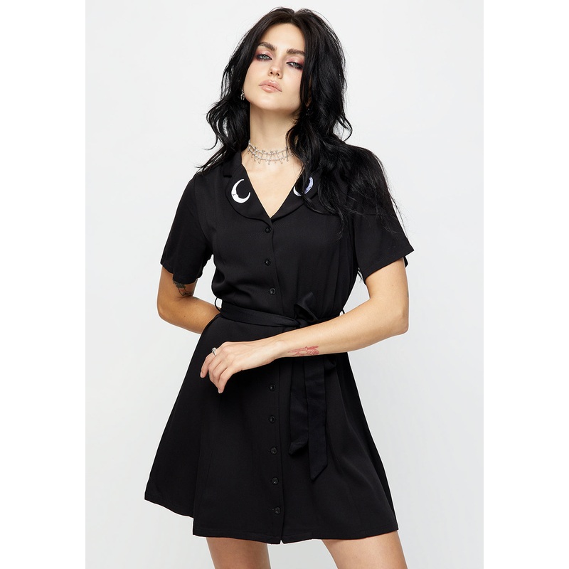 Luna Button Down Mini Shirt Dress