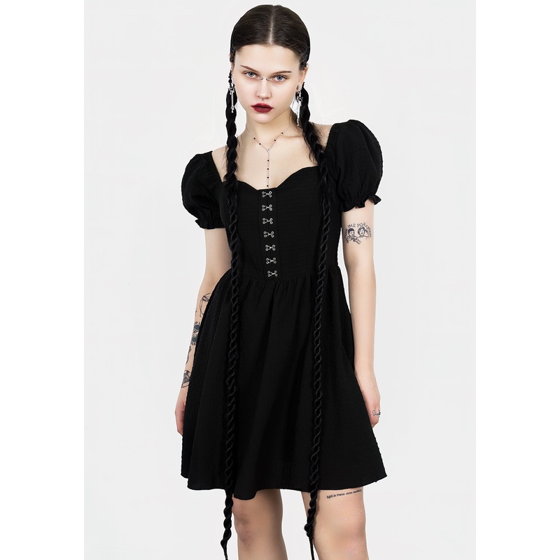 Mortem Ruffle Mini Dress