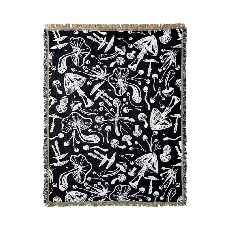 Mushroom Woven Blanket
