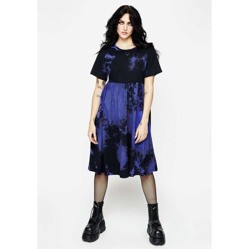 Purple Haze Midi Skater Dress