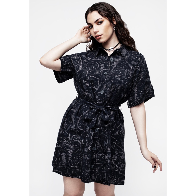 Realm Mini Short Sleeve Shirt Dress