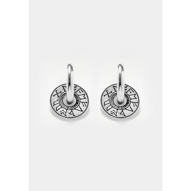 Runes Disk Earrings