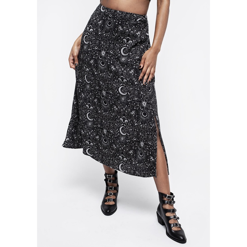 Stellaluna Button Side Split Skirt