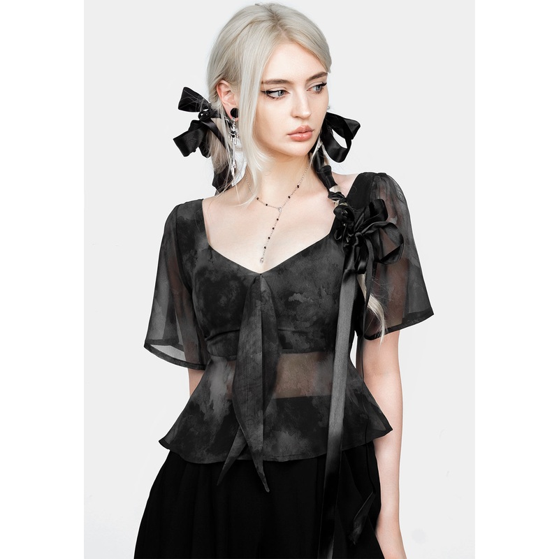 Tempest Tie Peplum Top