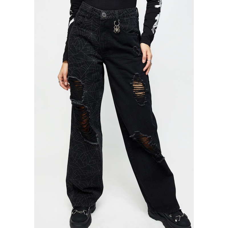 Venom Spliced Wide Leg Jeans