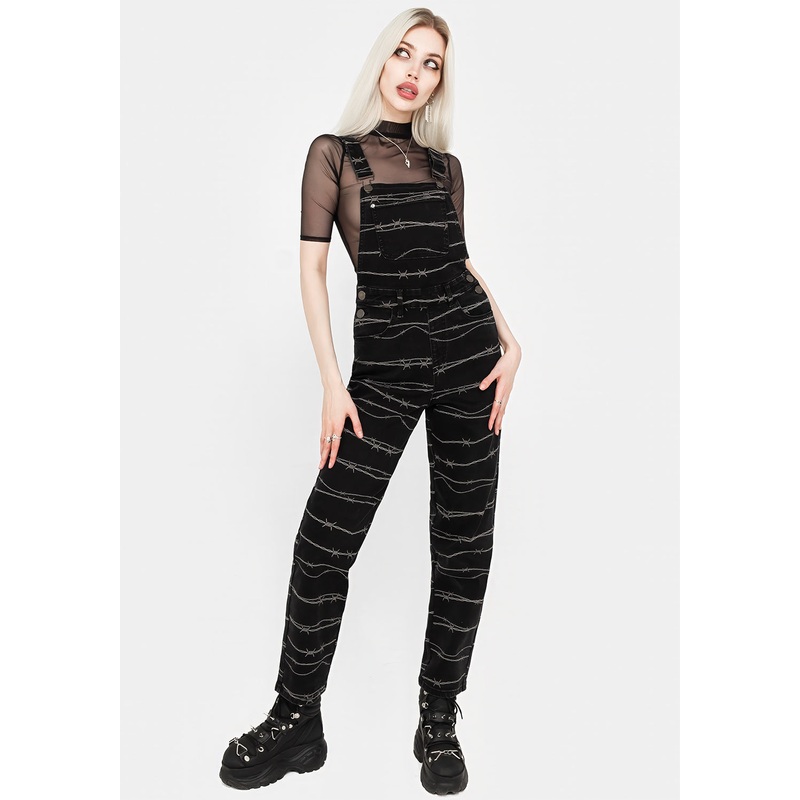 Barbed Wire Mom Dungarees