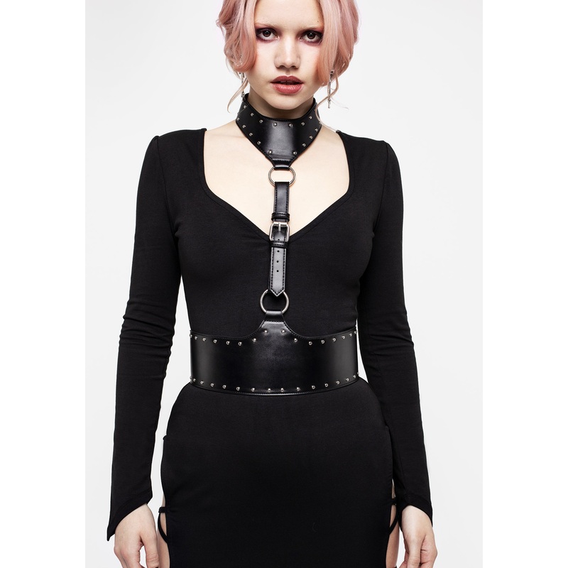 Choke Studded Collar Harness