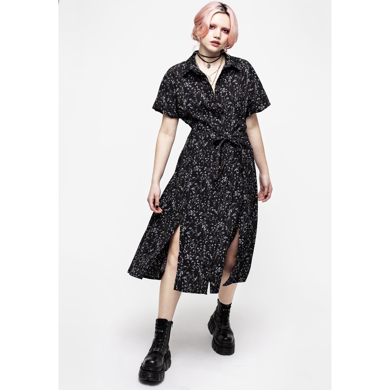 Delphinium Midi Shirt Dress