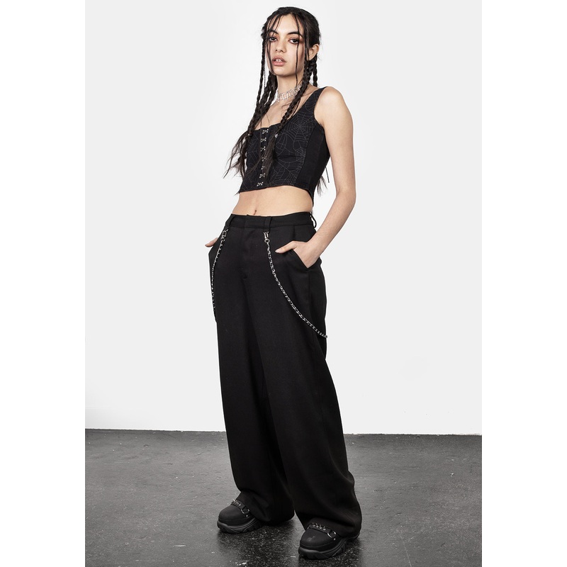 Descent Chain Wide Leg Trousers