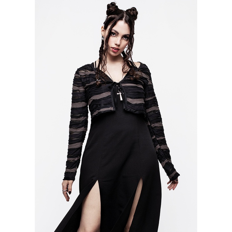 Distortion Tie Front Cardi