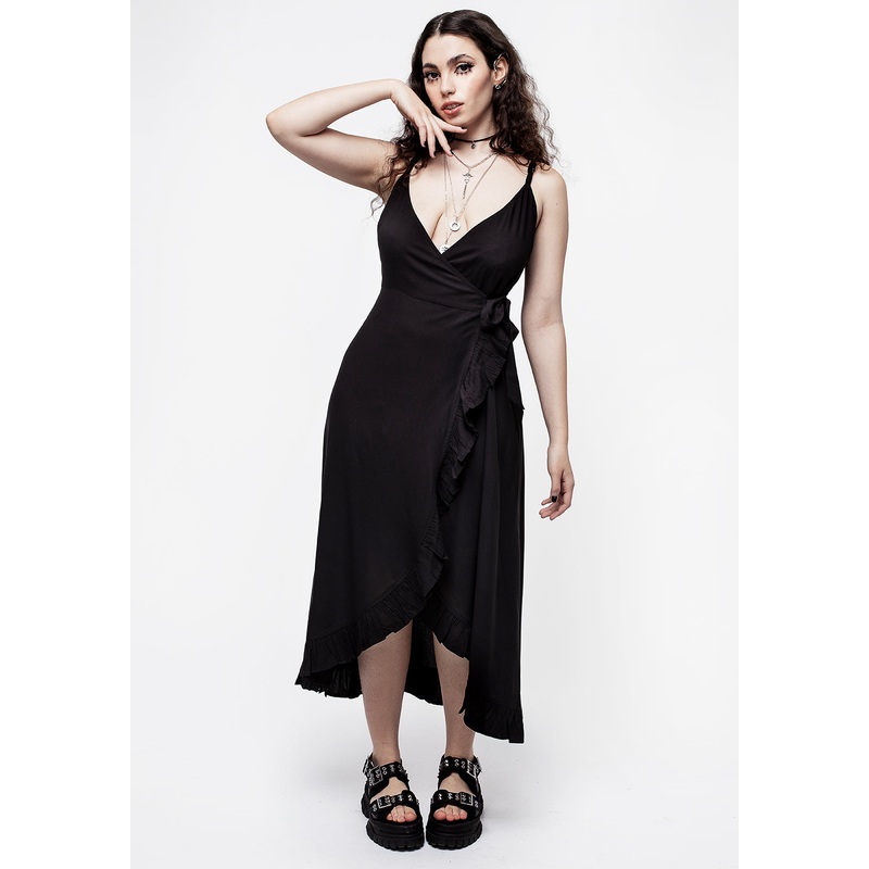 Eerie Cami Midaxi Wrap Dress