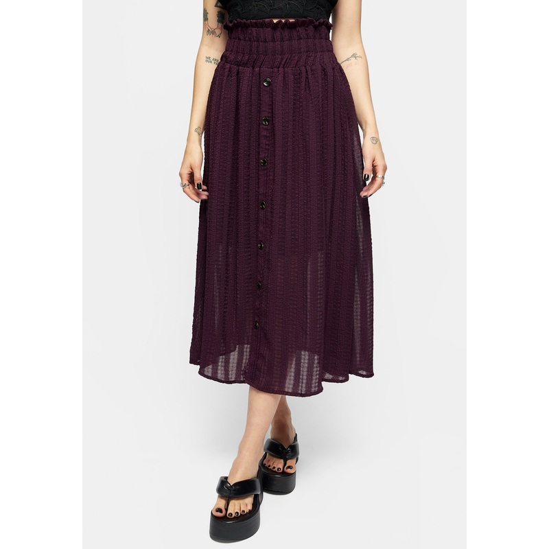 Enola Sheer Check Co-Ord Skirt