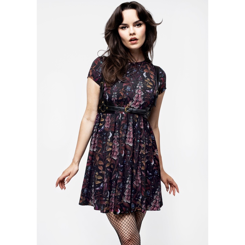 Foxglove Mini Skater Dress