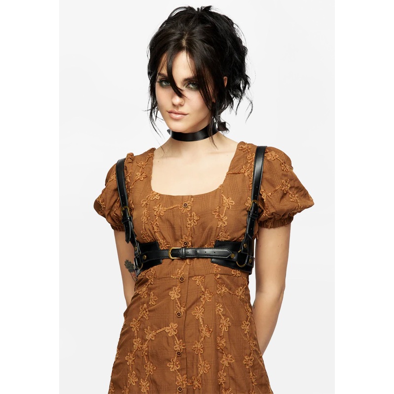 Maeve Western Brass Harness