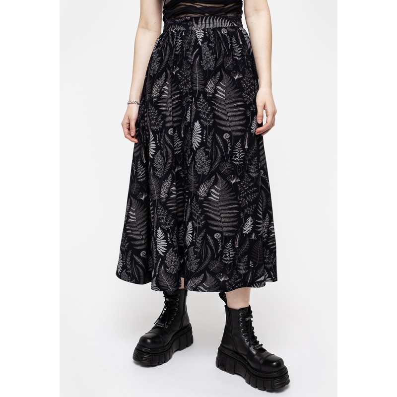 Maidenhair Button Up Midi Skirt