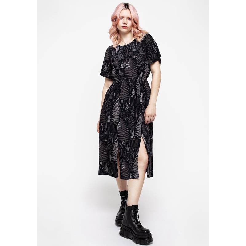 Maidenhair Open Back Midi Dress