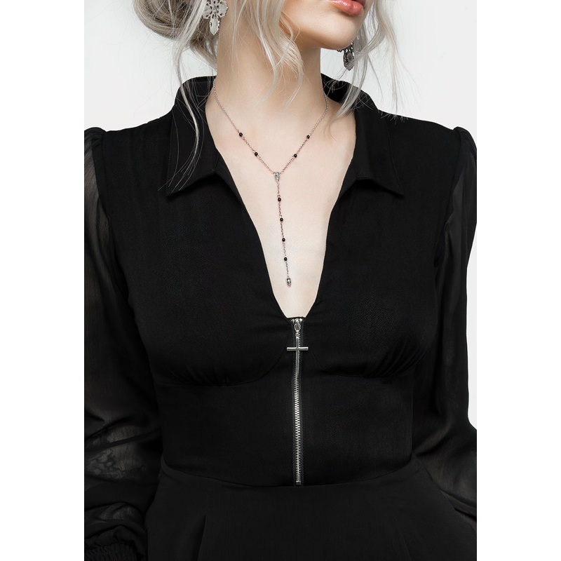Nancy Sheer Midi Shirt Dress
