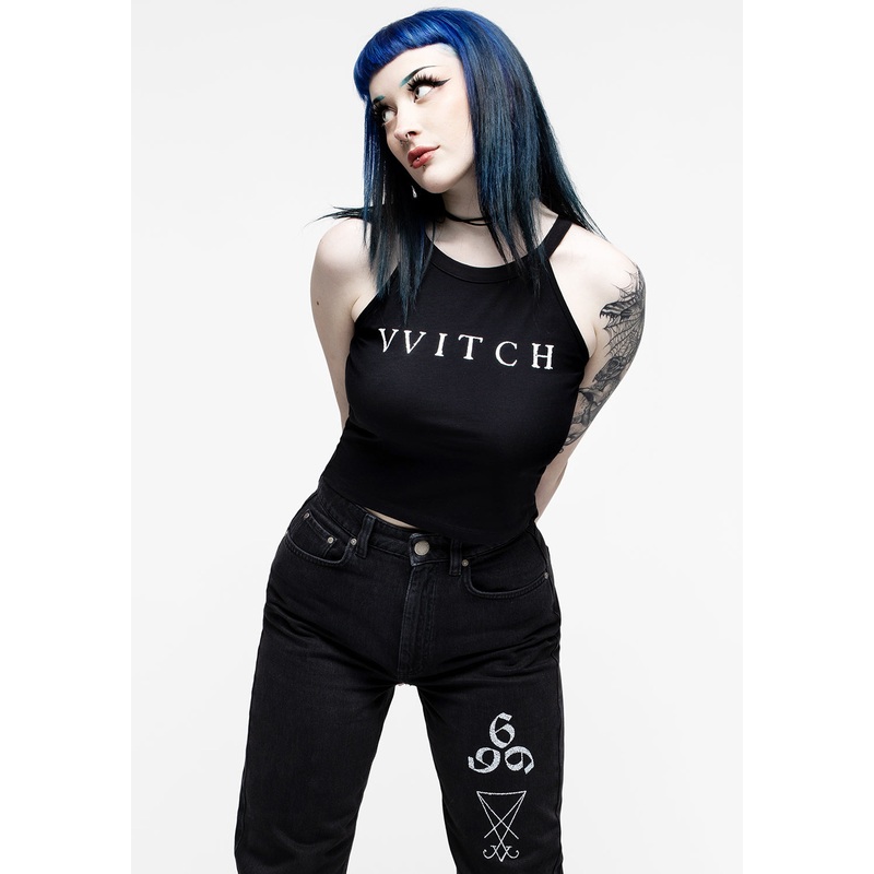 Witch Racer Back Crop Vest