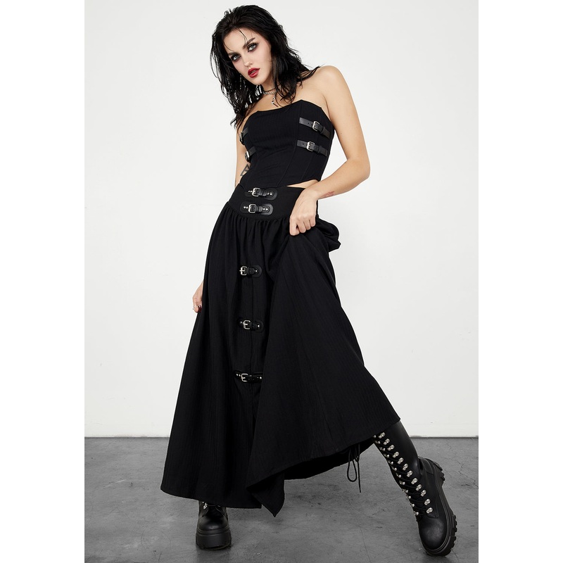 Afterlife Buckled Maxi Skirt
