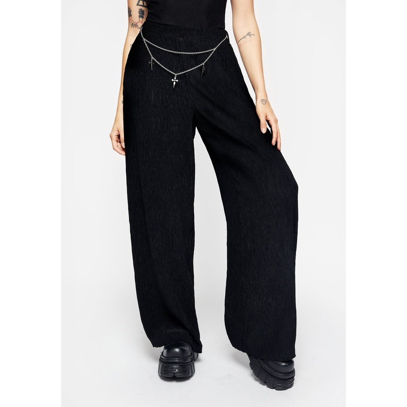 Algea Crinkle Wide Leg Trousers