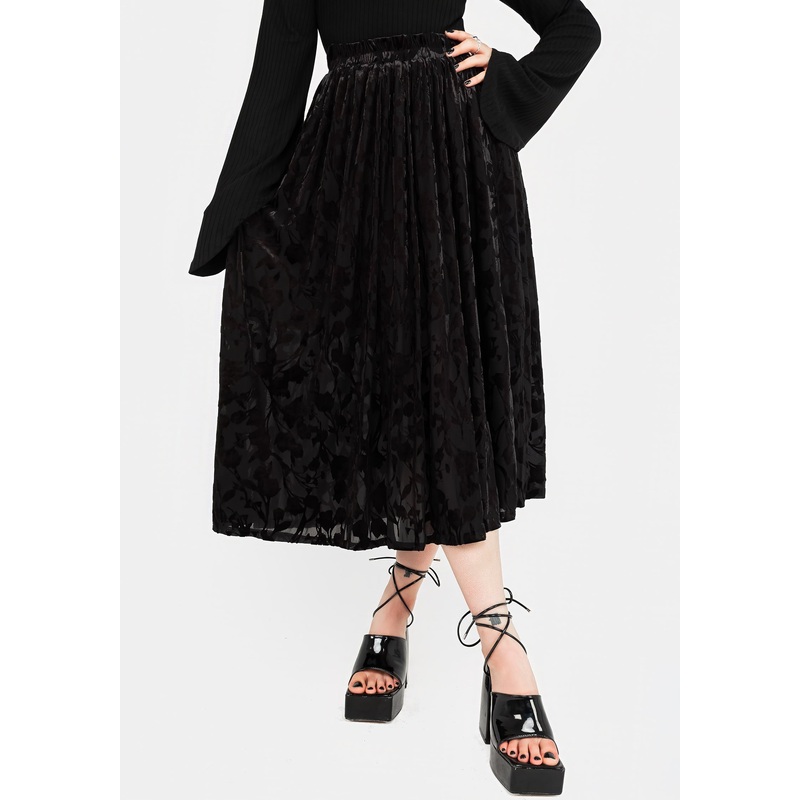 Ava Devor Mesh Midi Skirt