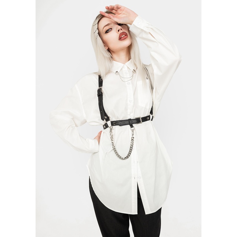 Chiromancy Collar Loose Fit Shirt