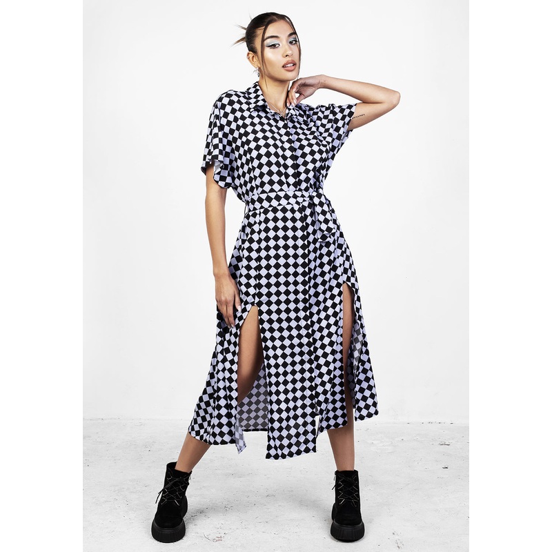 Discordia Midi Shirt Dress