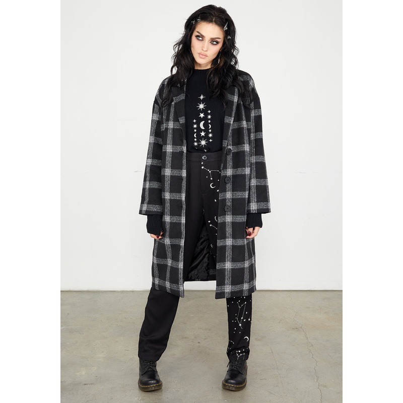 Effy Plaid Duster Coat