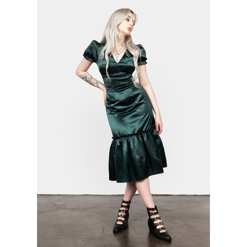 MOSS MIDI TIER DRESS