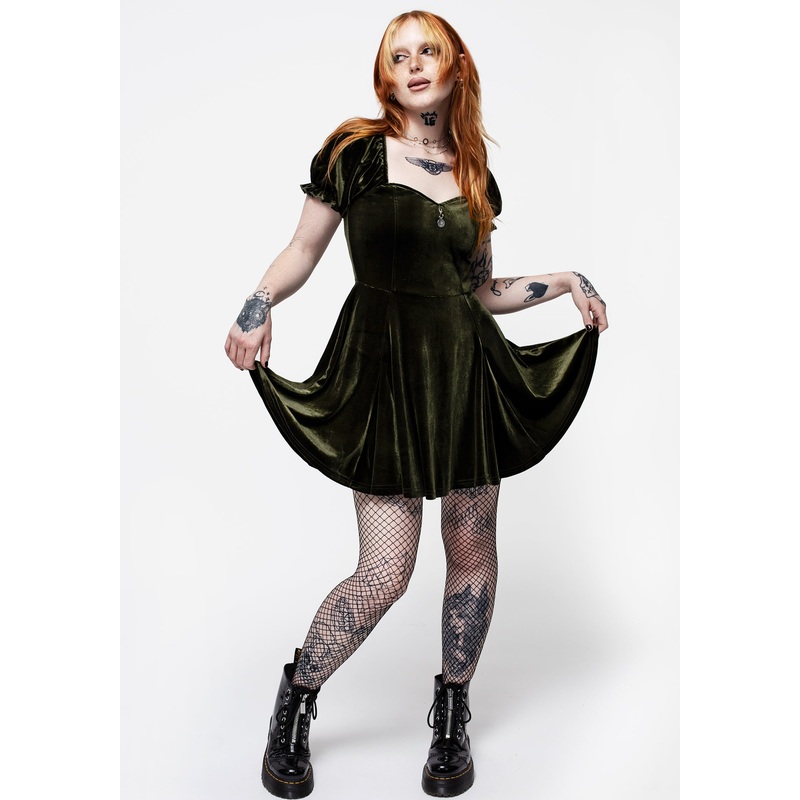 Verdant Corset Mini Dress