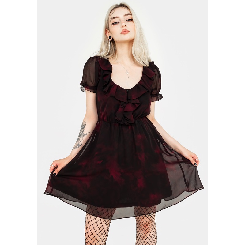 Vesta Chiffon Ruffle Mini Dress