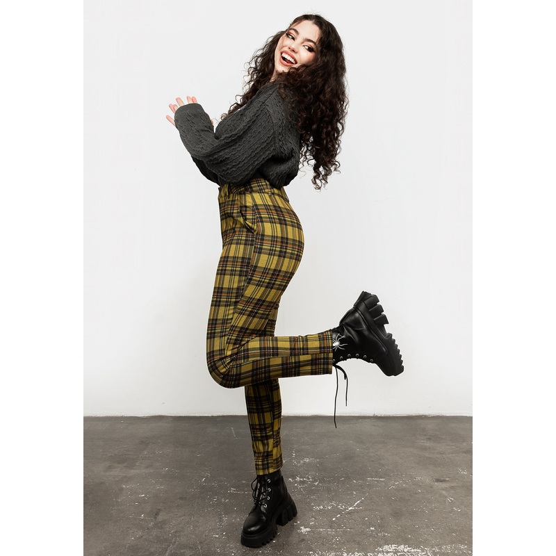 Albertine Skinny Check Trousers