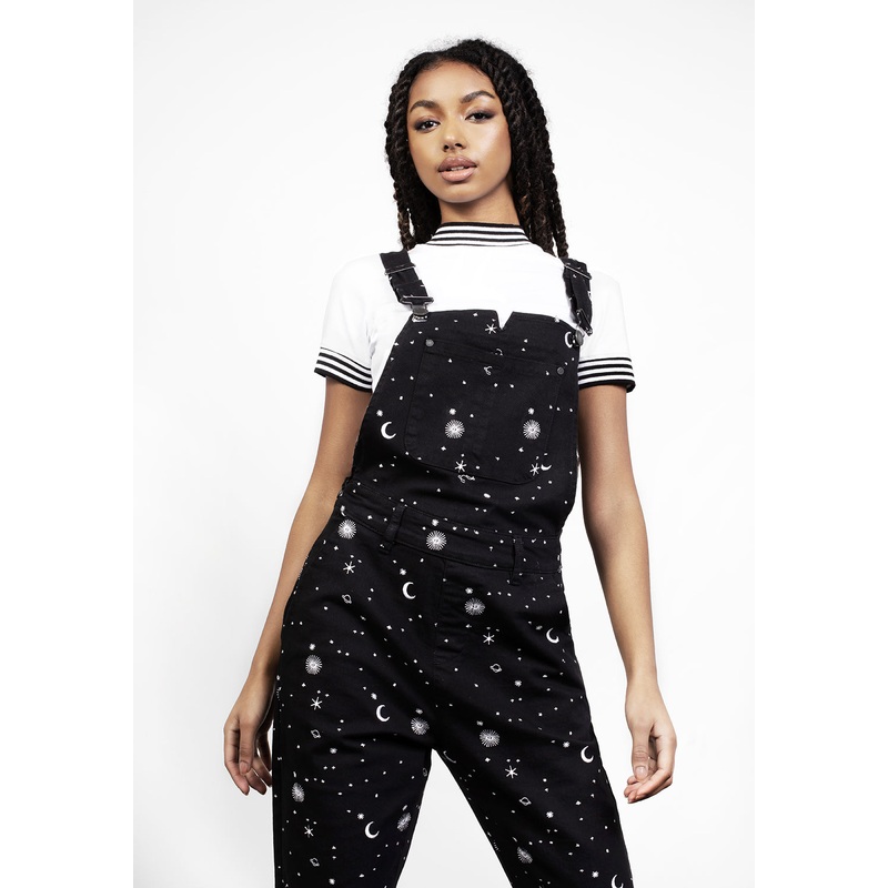 CELESTIAL EMBROIDERED DUNGAREES