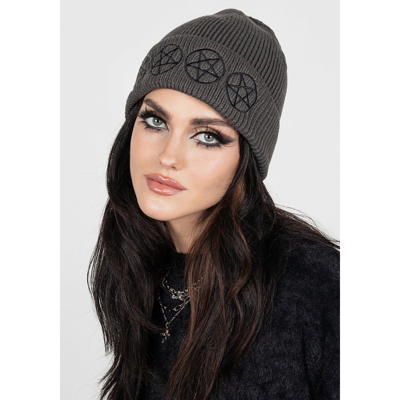 Manon Embroidered Fisherman Beanie