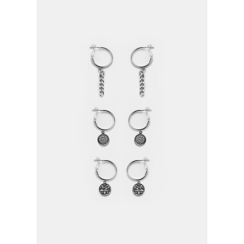 OCCULT TRIPLE EARRING SET