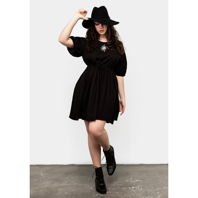 Priestess Embroidered Smock Dress