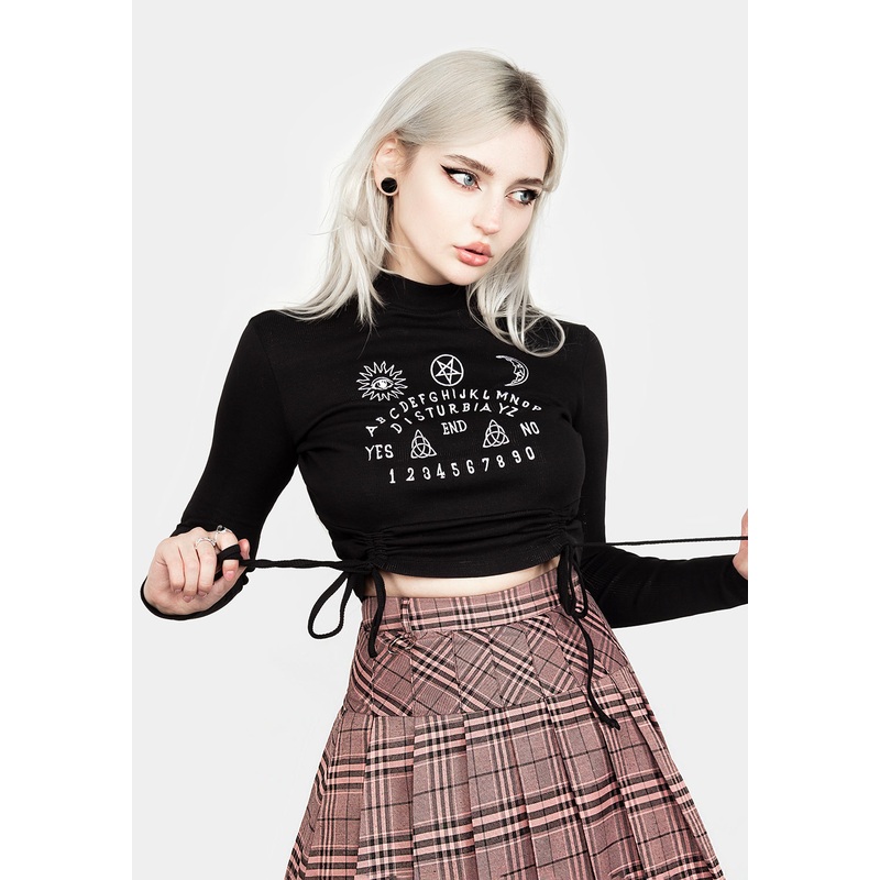 VALEFOR RUCHED CROP TOP