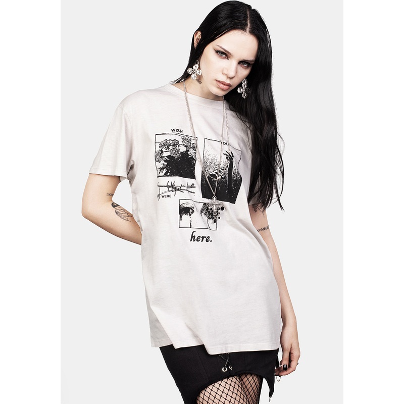 Wish Vintage Off White Washed T-Shirt